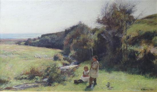 John White R.O.I. (1851-1933) The Big One 30 x 50cm